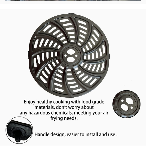 5QT Air Fryer Replacement Tray for Gourmia GAF556 Air Fryers, Upgraded Nonstick - Picture 5 of 16